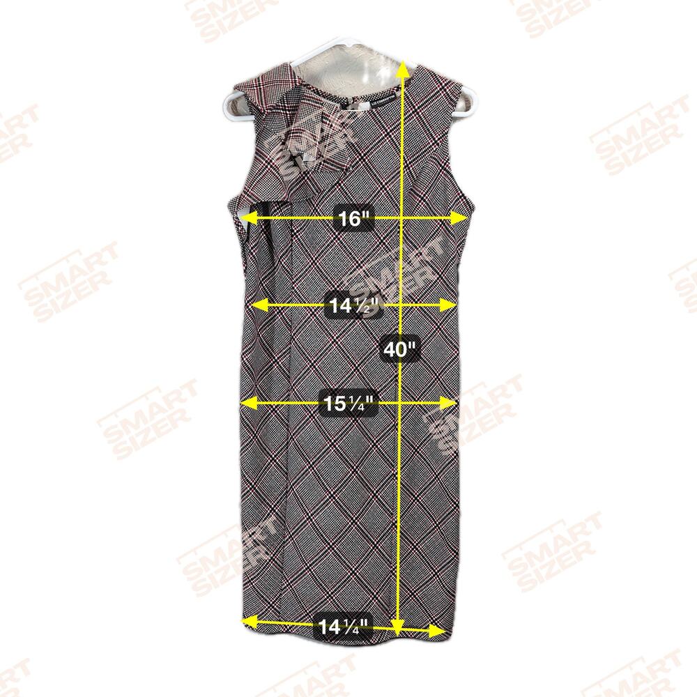 Liz Claiborne Dress Womens Pure Romance‎ Red Black Plaid Size Small NWT - Picture 3 of 5